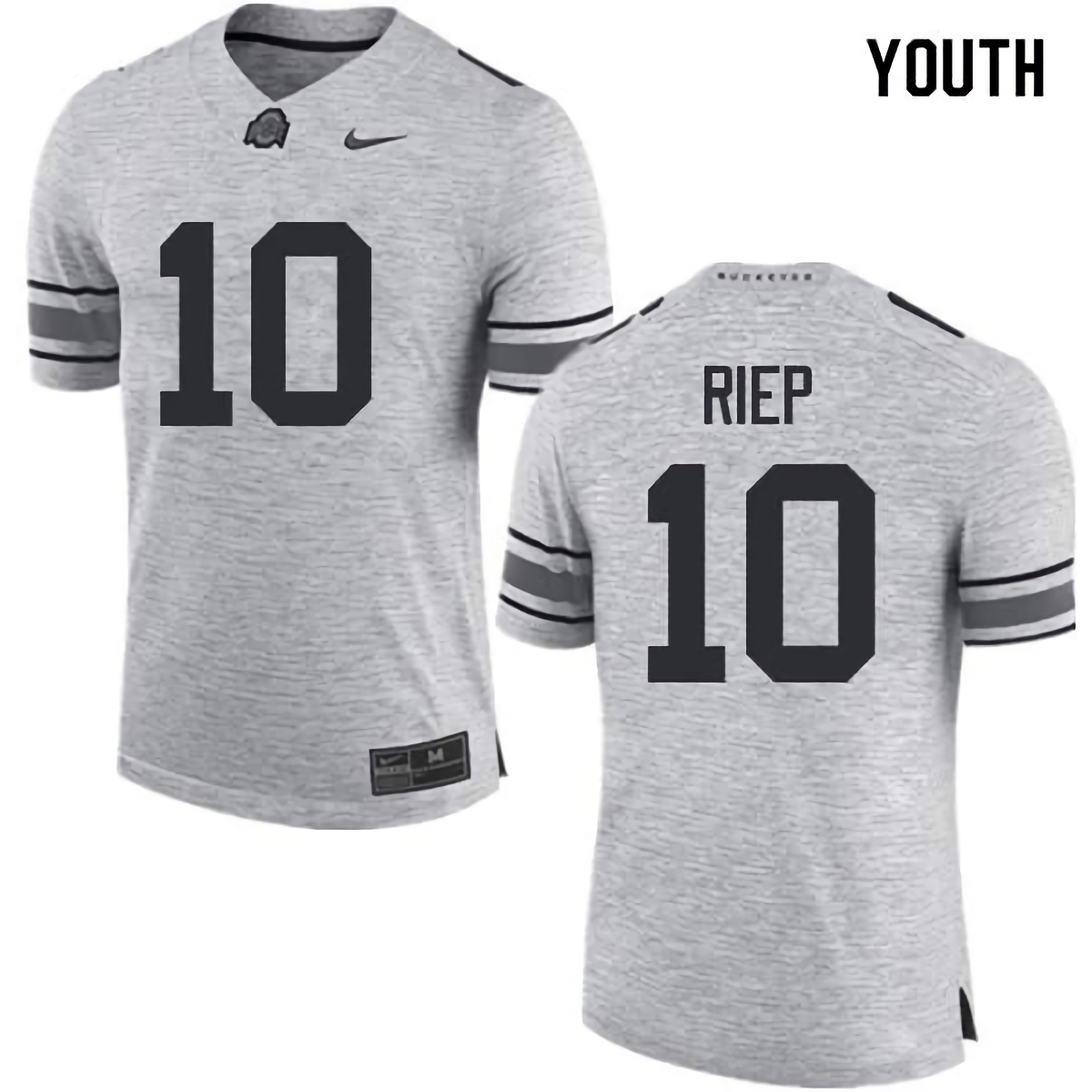 Amir Riep Ohio State Buckeyes Youth NCAA #10 Nike Gray College Stitched Football Jersey ZKR6456UV